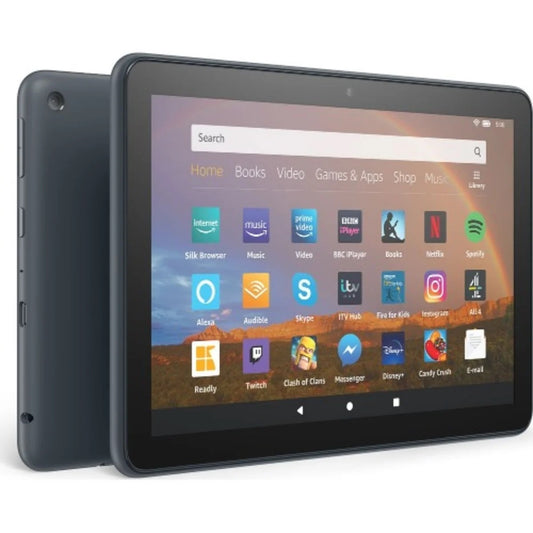 Amazon Fire HD 8 12th Generation (2022) | 32 GB Storage | 2 GB RAM | Hexa-core (6x2.0 GHz Cortex-A55)| 8" HD| 2 MP front and 2 MP rear-facing cameras with 1080p HD video recording