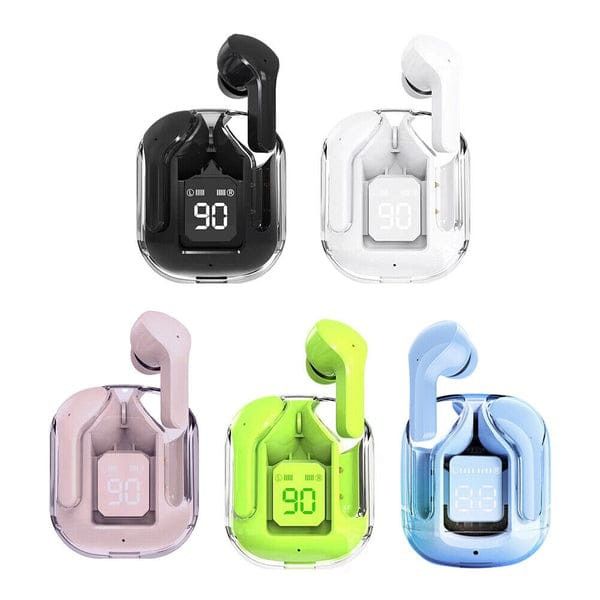 Air31 Transparent TWS Bluetooth Earbuds – Deep Bass & Battery Display