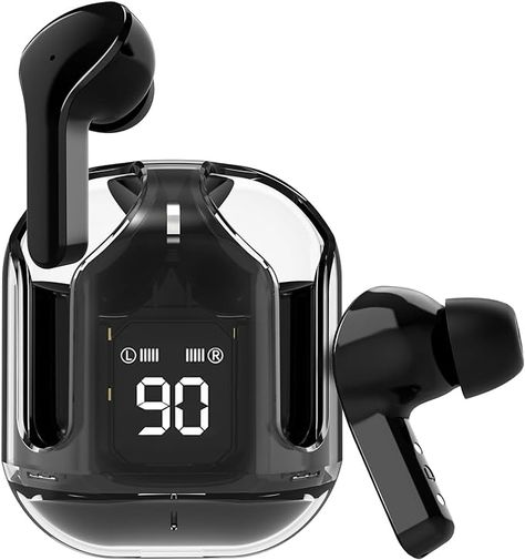 Air31 Transparent TWS Bluetooth Earbuds – Deep Bass & Battery Display